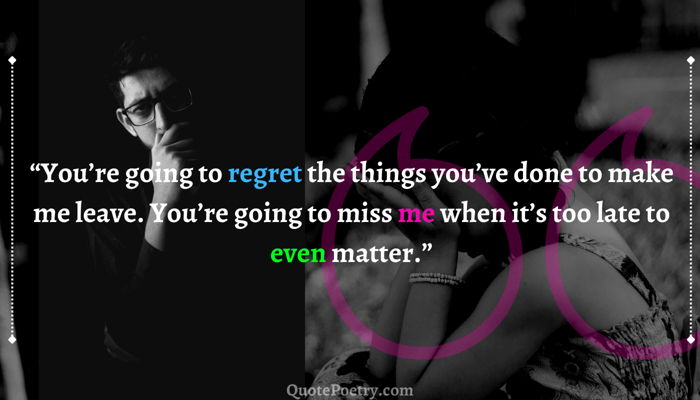 One Day You Will Realize My Absence Quotes - Quote Poetry